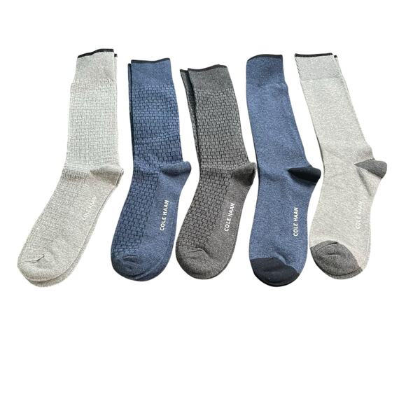 Cole Haan Men's Casual Dress Socks 6  Pairs, Calf High Fit Men's Shoe Size 7-12 - Picture 5 of 6
